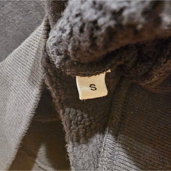 Re/Done 70s Half Zip Sweat Shirt Small - Picture 4 of 9